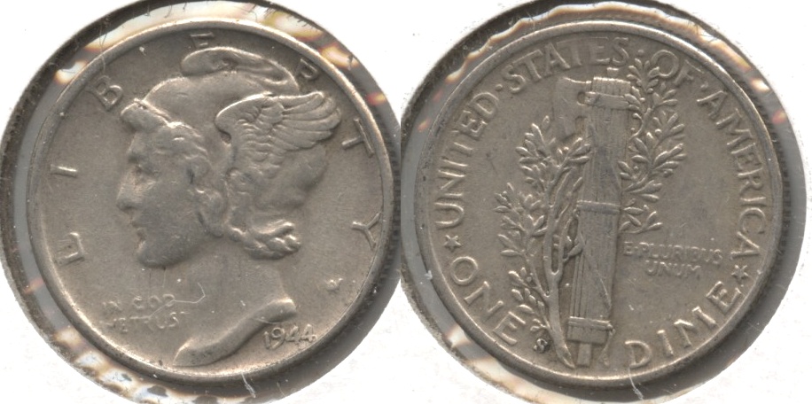 1944-S Mercury Dime VF-20 #e