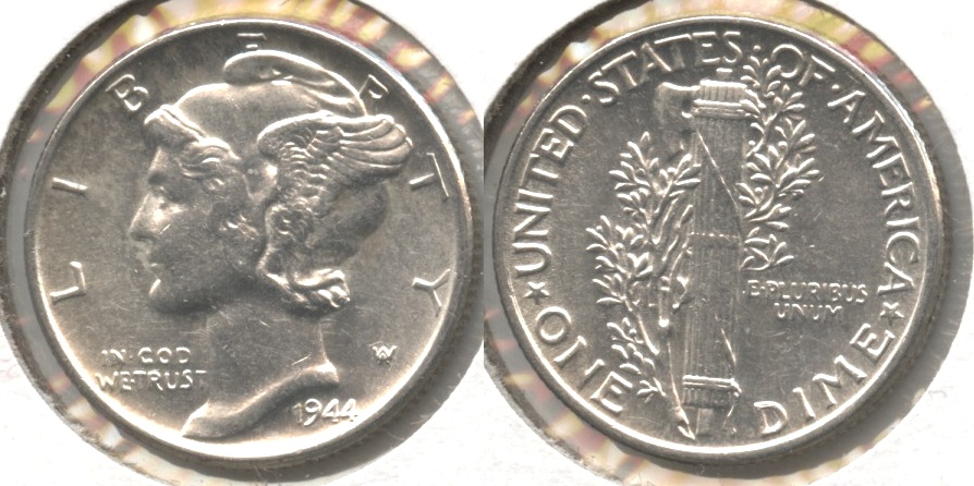 1944 Mercury Dime AU-55 #l
