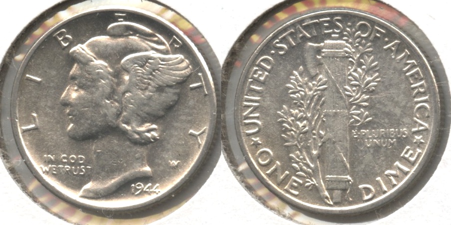 1944 Mercury Dime EF-45 #c