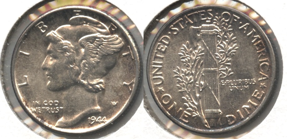 1944 Mercury Dime MS-60 #a