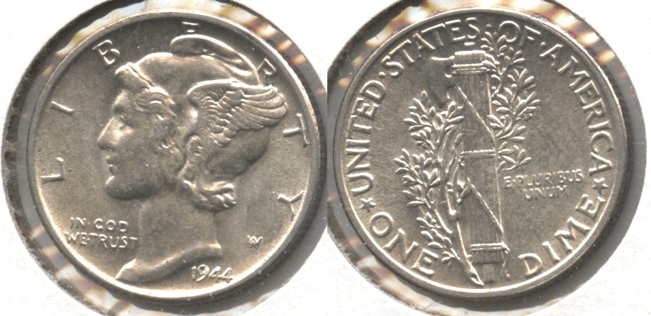 1944 Mercury Dime MS-60 #ae