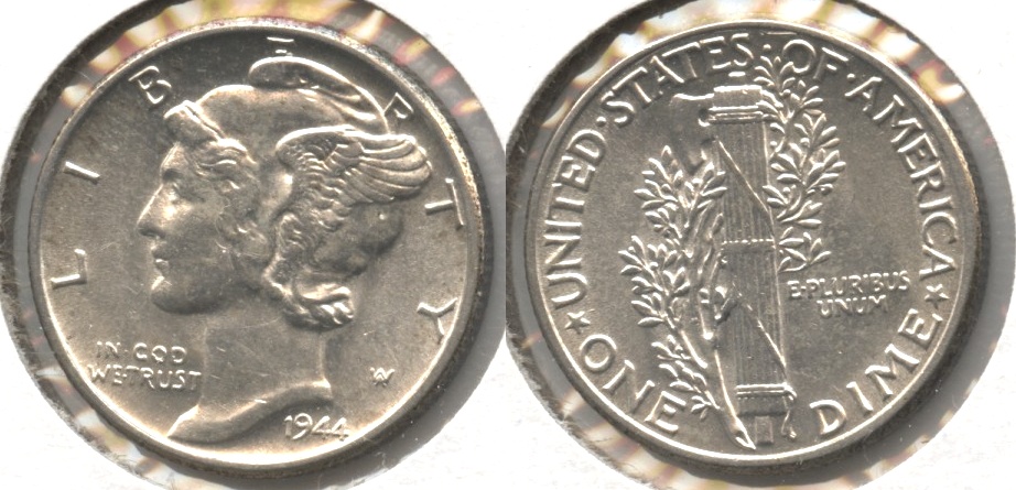 1944 Mercury Dime MS-60 #af