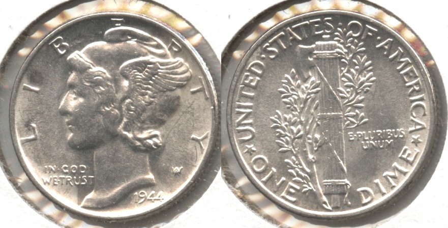 1944 Mercury Dime MS-60 #x