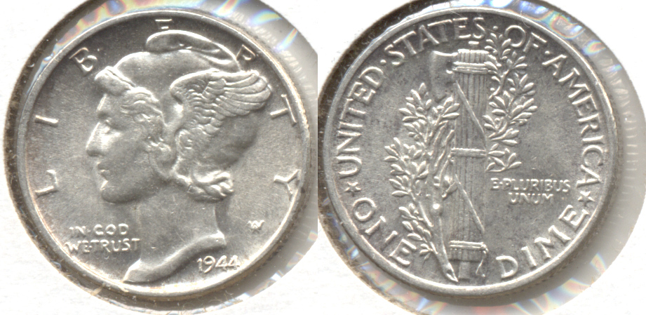 1944 Mercury Dime MS-63 ah