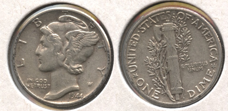 1944 Mercury Dime VF-20 #g