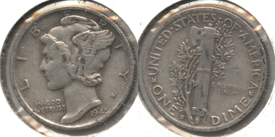 1945-S Mercury Dime Fine-12 #ad