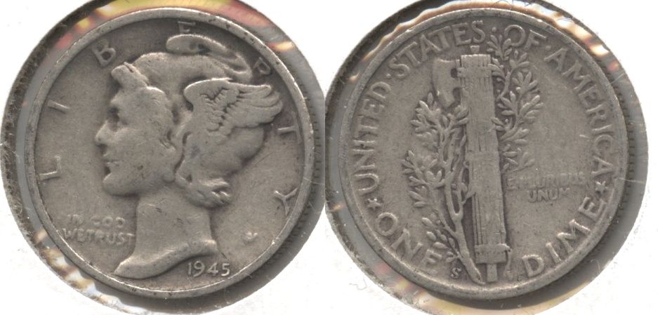 1945-S Mercury Dime Fine-12 #r