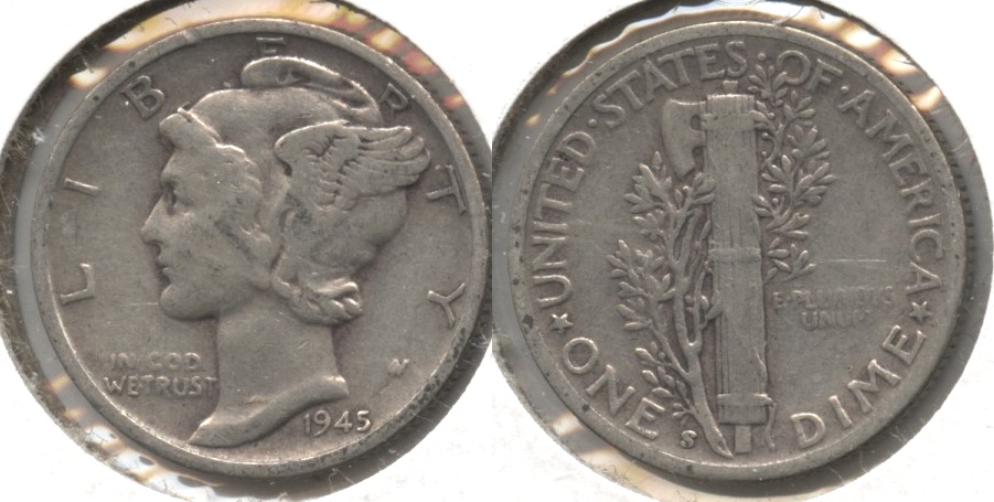 1945-S Mercury Dime Fine-12 #v