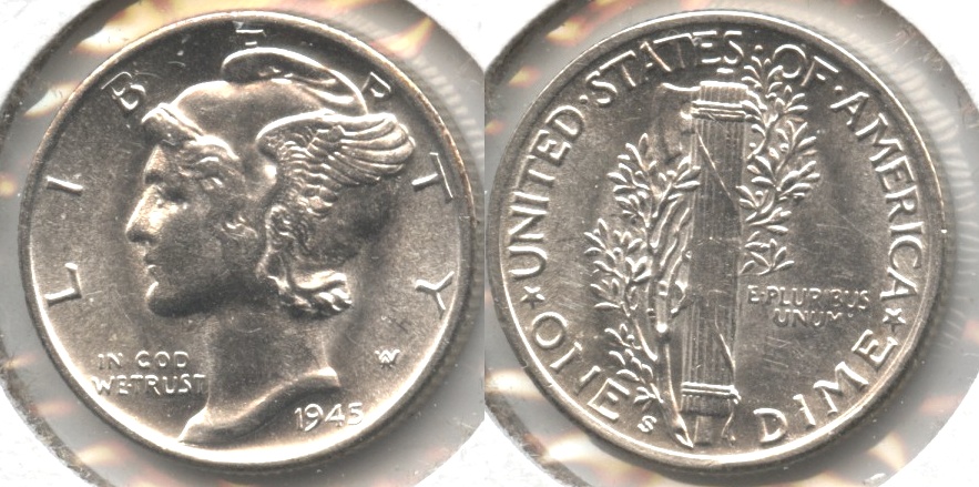 1945-S Mercury Dime MS-60 #g