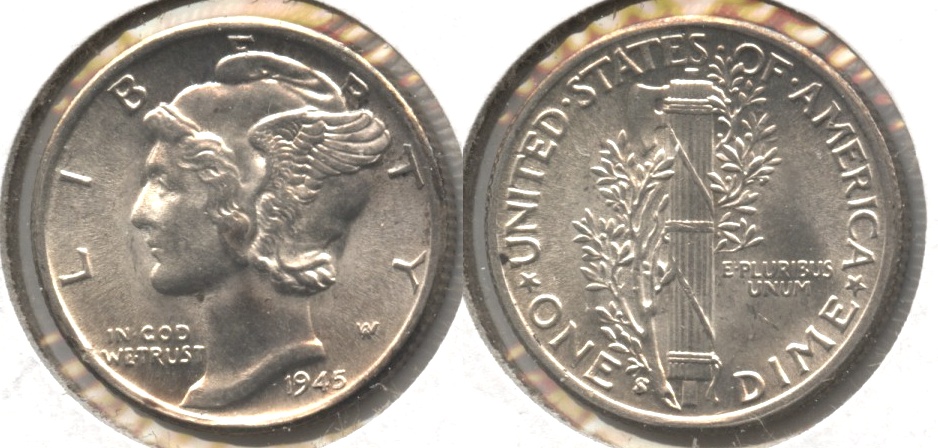 1945-S Mercury Dime MS-60 #k