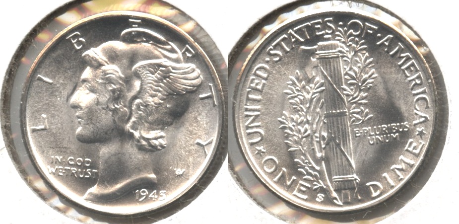 1945-S Mercury Dime MS-60 #m