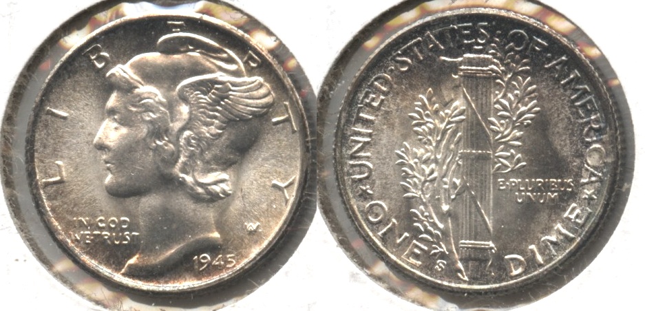 1945-S Mercury Dime MS-63 #an