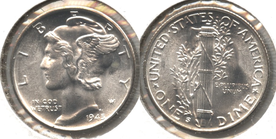 1945-S Mercury Dime MS-63 #b