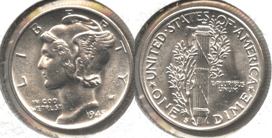 1945-S Mercury Dime MS-63 #w