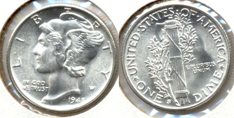1945-S Mercury Dime MS-64 a