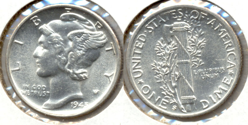 1945-S Mercury Dime MS-64 c