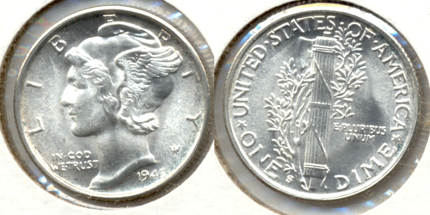 1945-S Mercury Dime MS-65 d