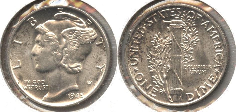 1945 Mercury Dime MS-60 #z