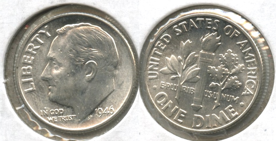 1946 Roosevelt Dime MS-60 #i