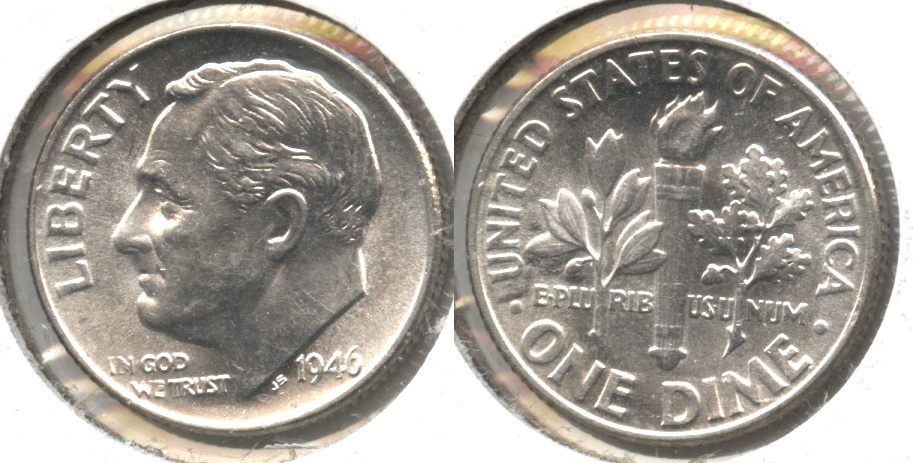 1946 Roosevelt Dime MS-64 #d