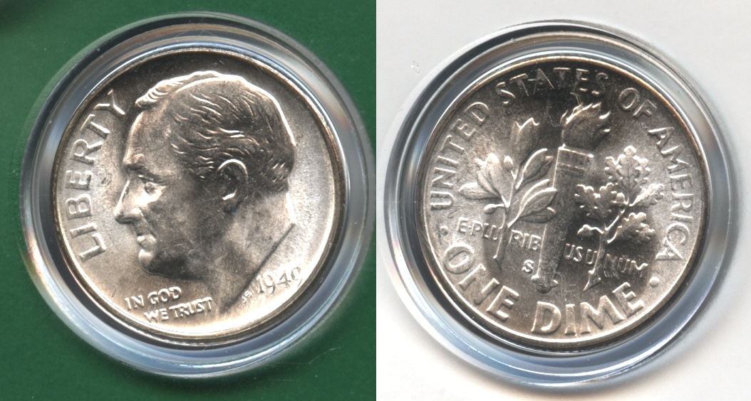 1949-S Roosevelt Dime MS-63 #f