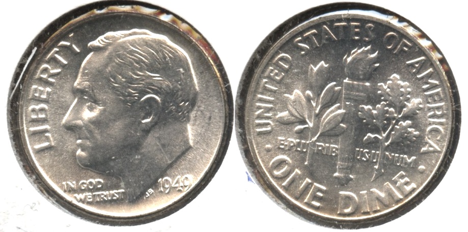 1949 Roosevelt Dime MS-60