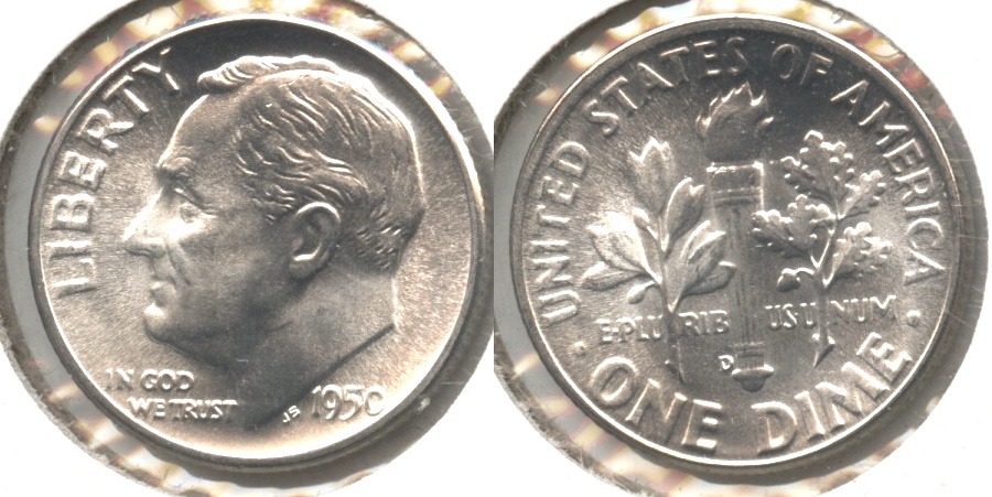 1950-D Roosevelt Dime MS-64 #b