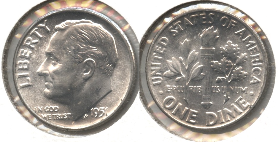 1951 Roosevelt Dime MS-64 #m