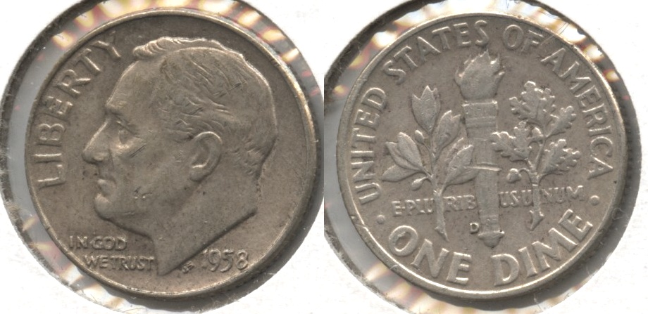 1958-D Roosevelt Dime EF-40