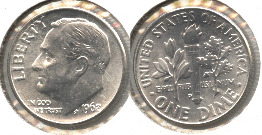 1962-D Roosevelt Dime MS-63 #r