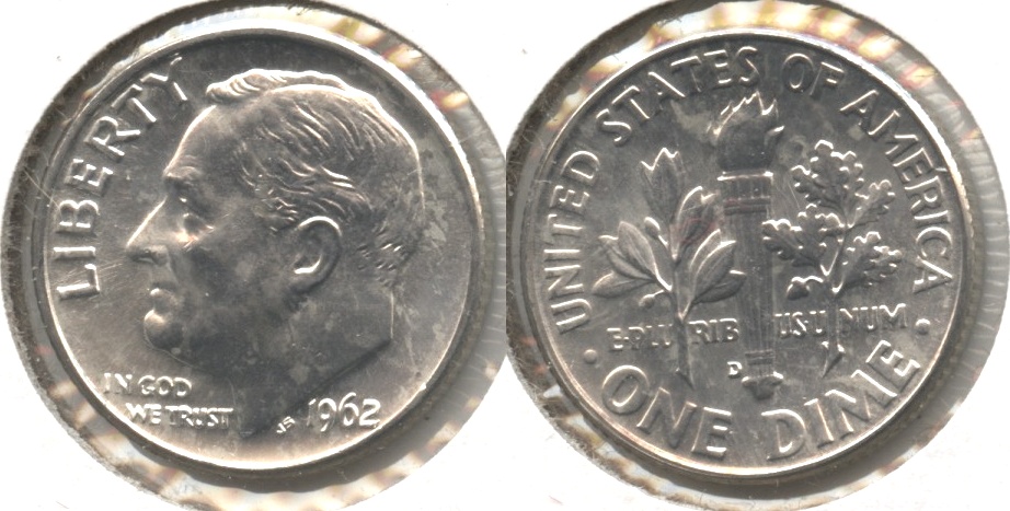 1962-D Roosevelt Dime MS-64 #x