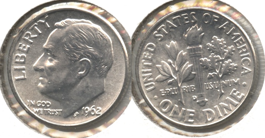 1962-D Roosevelt Dime MS-65