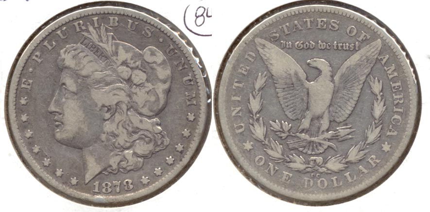 1878-CC Morgan Silver Dollar Fine-12