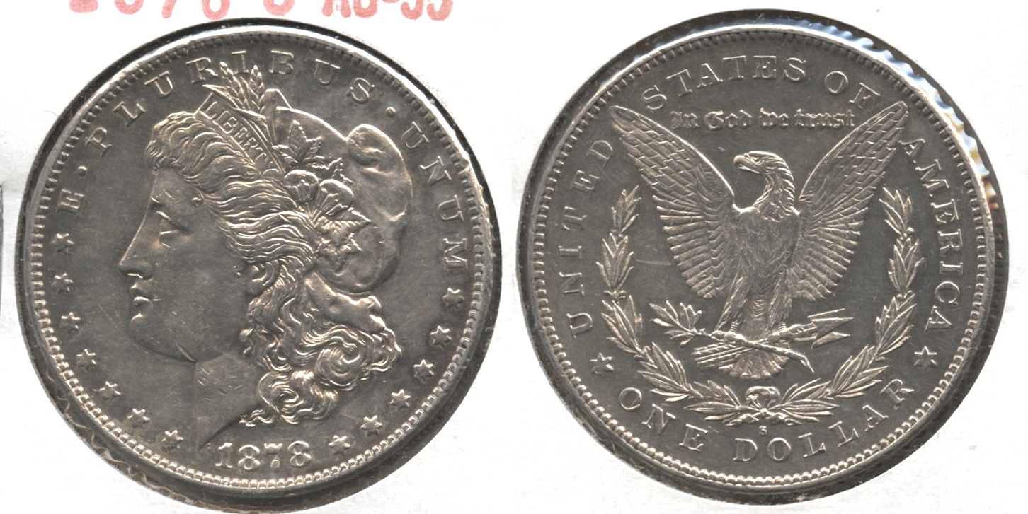 1878-S Morgan Silver Dollar AU-55 #c