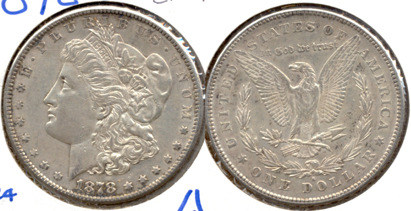 1878-S Morgan Silver Dollar EF-45