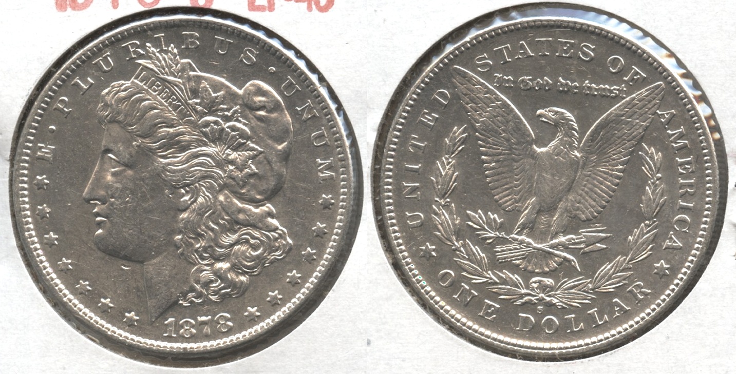 1878-S Morgan Silver Dollar EF-45 #f