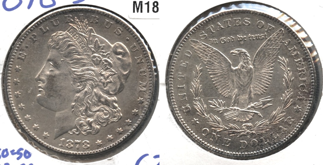 1878-S Morgan Silver Dollar MS-63 #h
