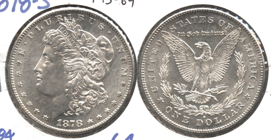1878-S Morgan Silver Dollar MS-64 #c