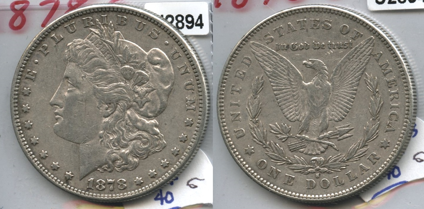 1878-S Morgan Silver Dollar VF-20 #c