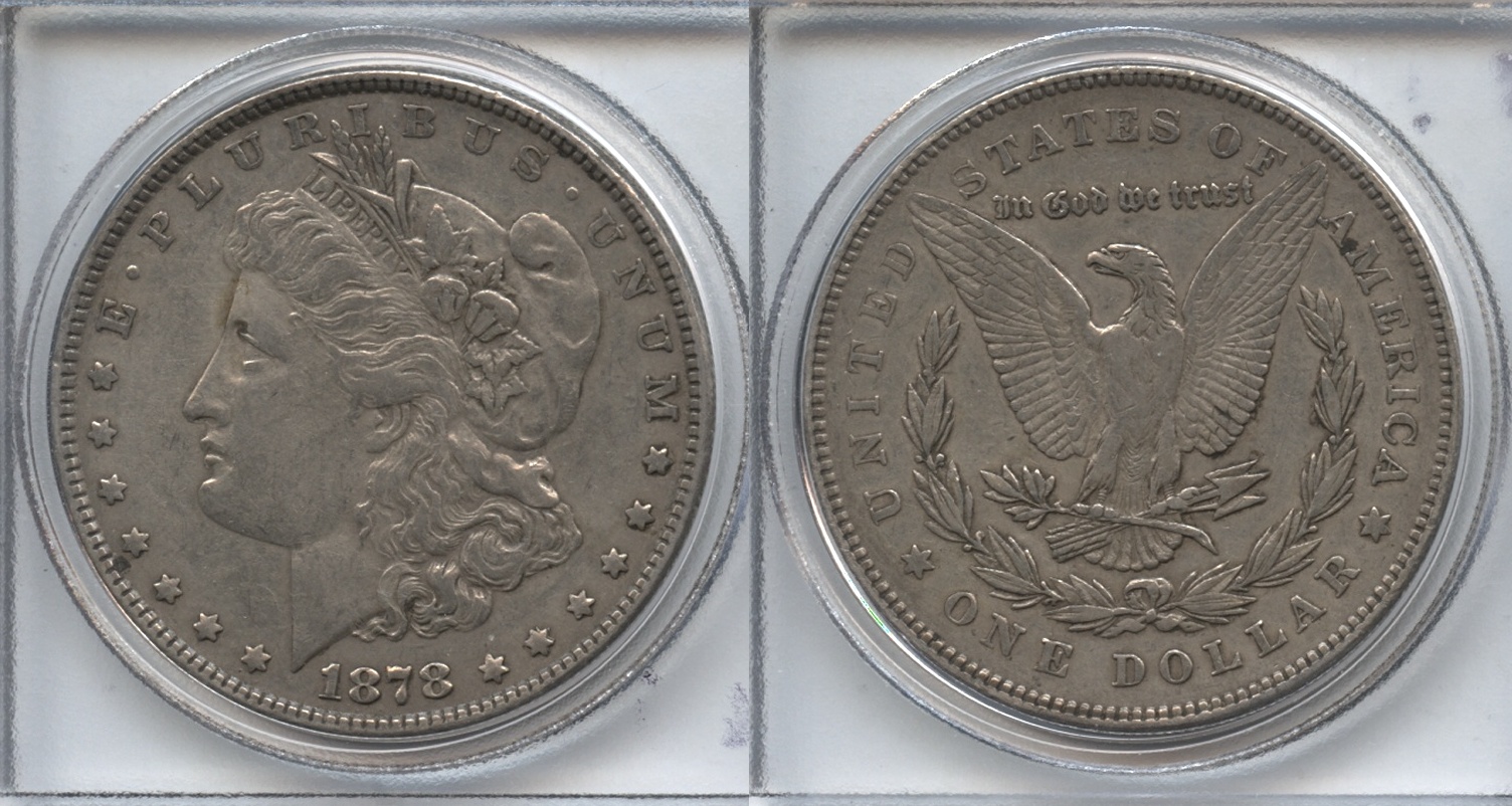 1878 Morgan Silver Dollar 7 Tailfeathers VF-20 #e VAM-141 Triple Right Star