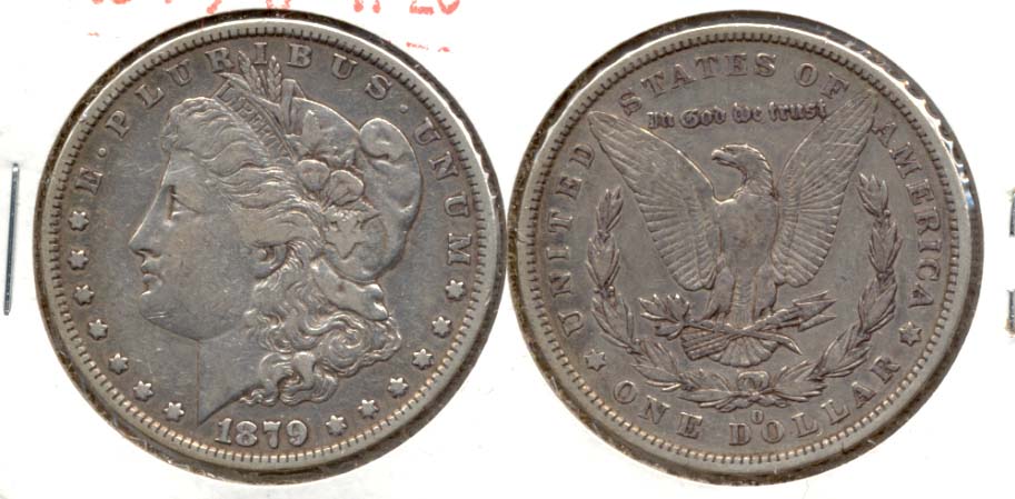 1879-O Morgan Silver Dollar VF-20 a