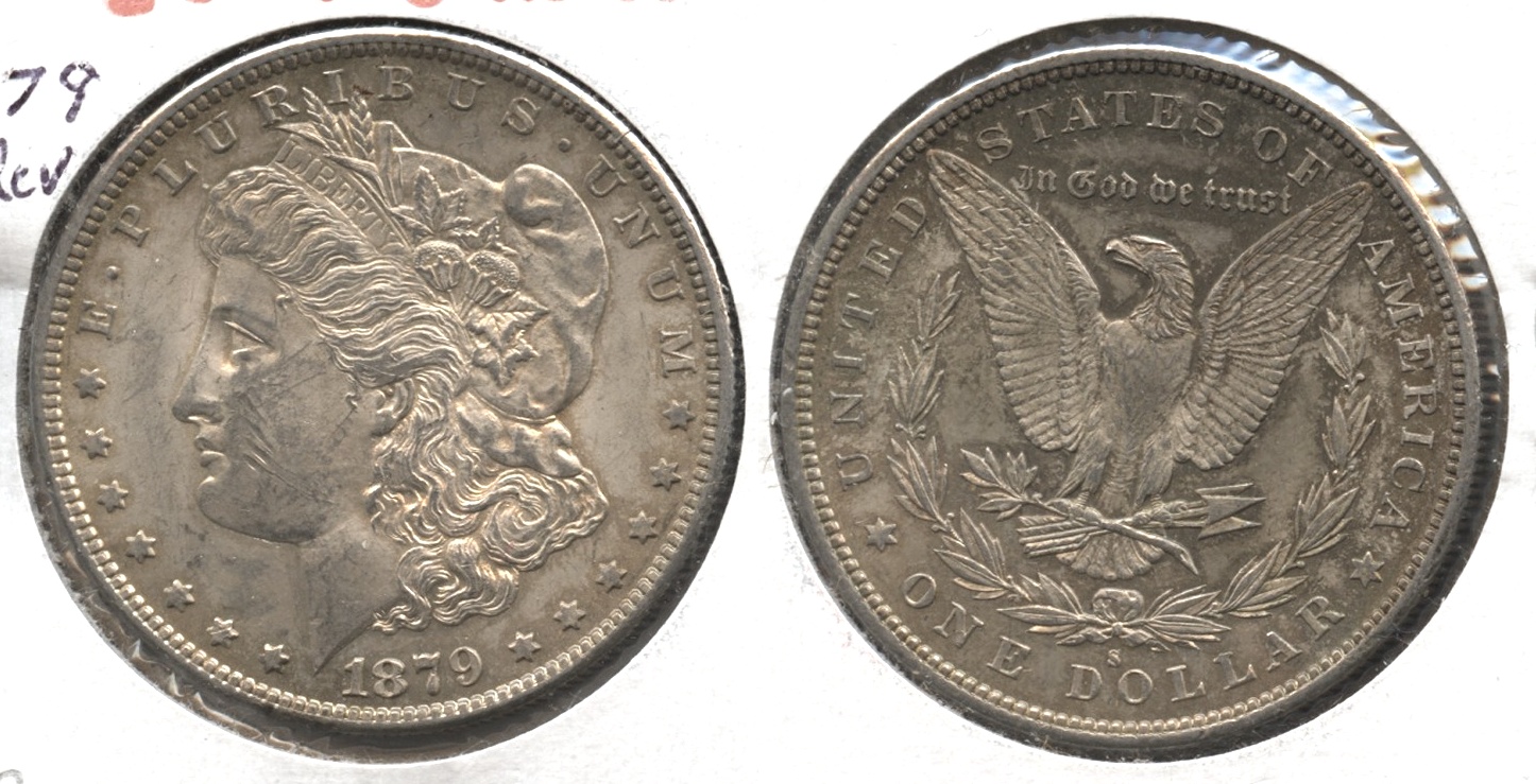 1879-S Morgan Silver Dollar AU-50 #e