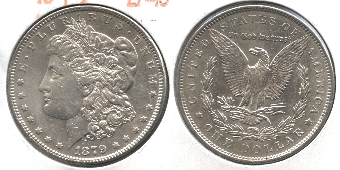 1879 Morgan Silver Dollar EF-45 #e