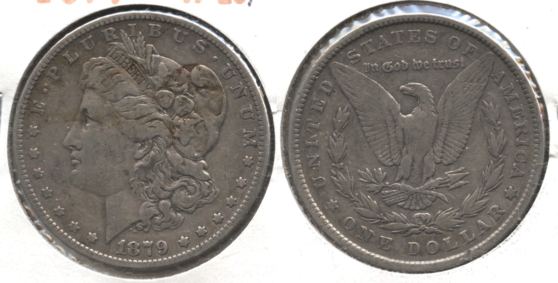 1879 Morgan Silver Dollar Fine-12 #e
