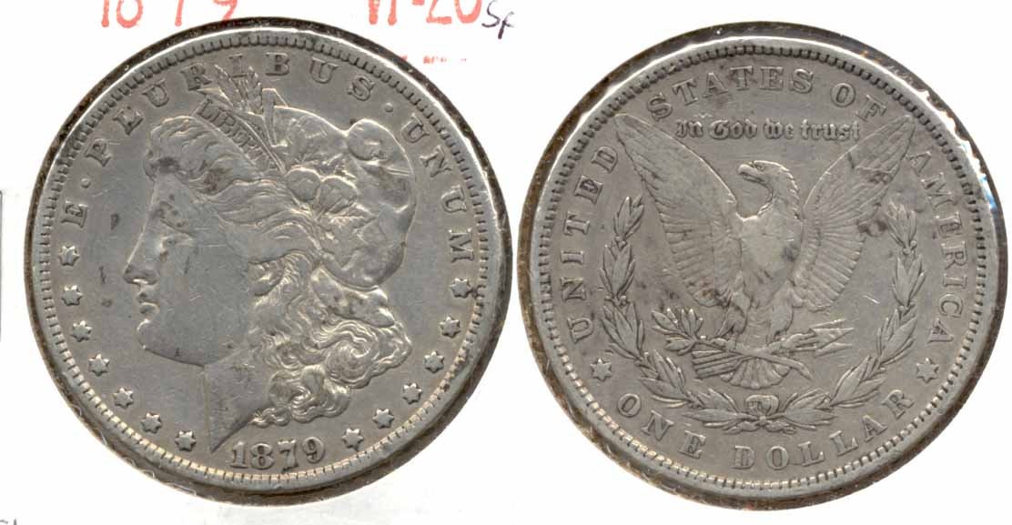 1879 Morgan Silver Dollar VF-20 a Few Spots