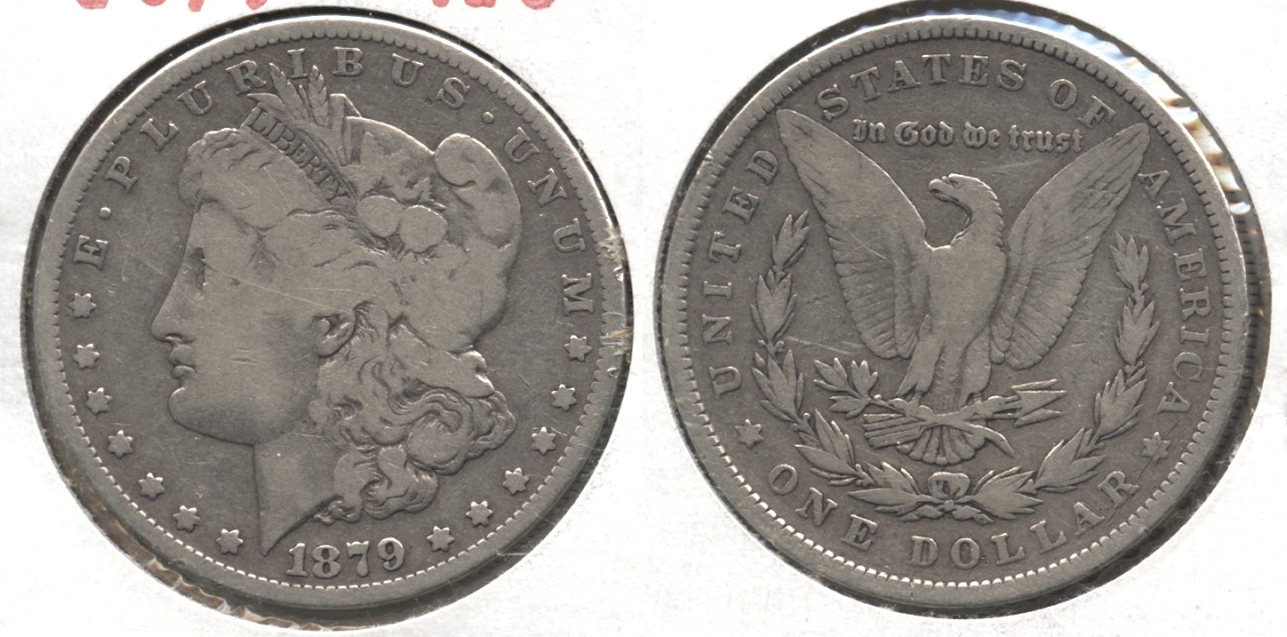 1879 Morgan Silver Dollar VG-8 #a