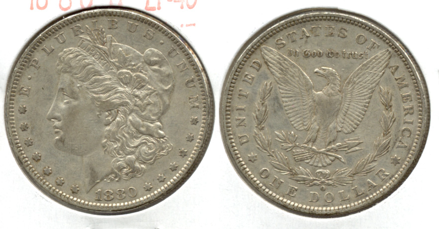 1880-O Morgan Silver Dollar EF-40