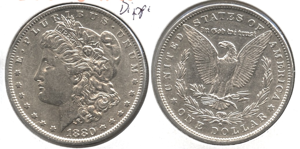 1880-O Morgan Silver Dollar VF-30 #c Dipped