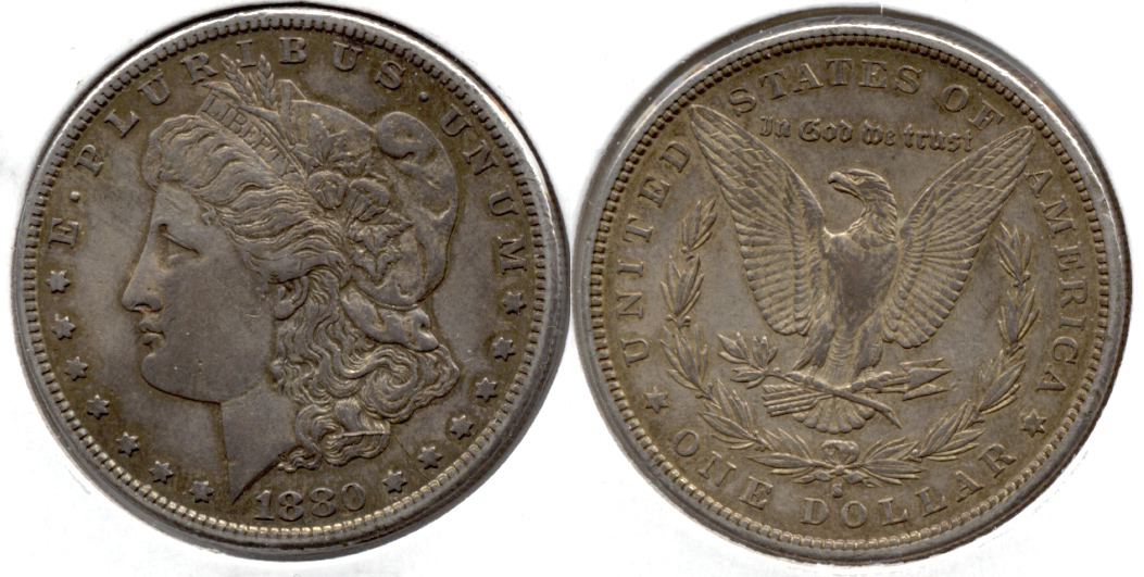1880-S Morgan Silver Dollar EF-40 c