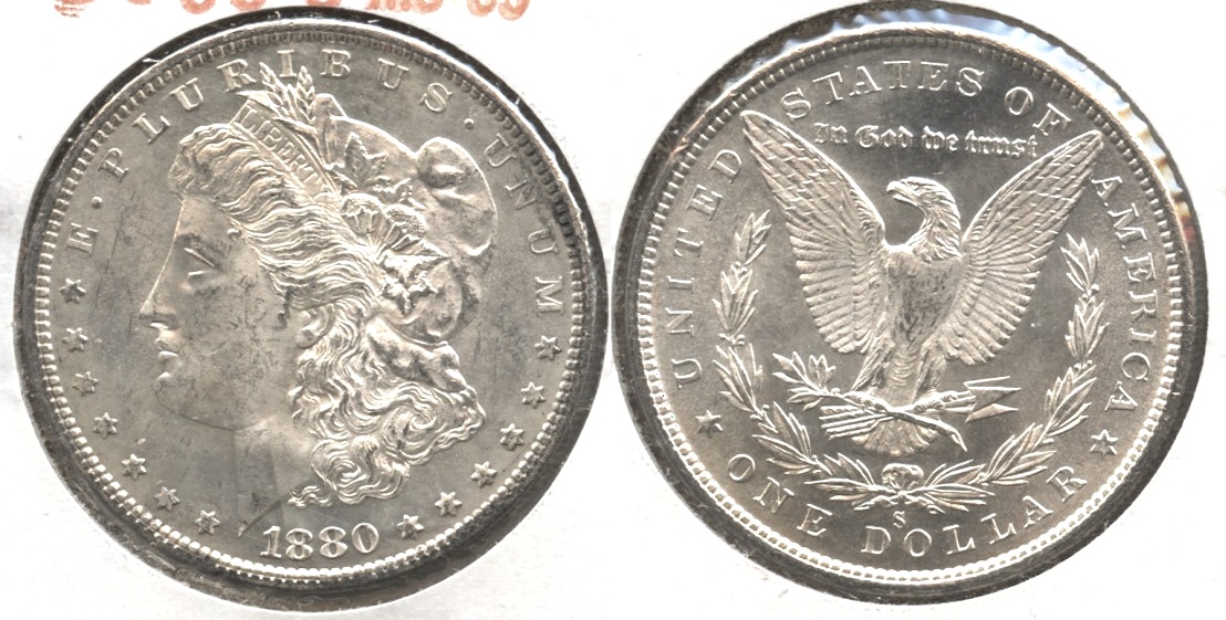1880-S Morgan Silver Dollar MS-63 #e